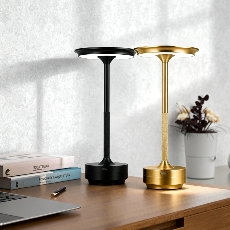Cordless desk lamp, LED rechar - مراجعة Desk Setup On Bed وسعره