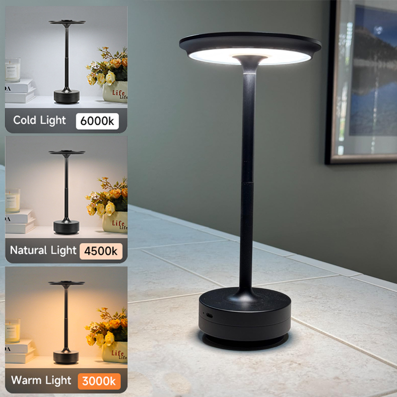 Cordless desk lamp, LED rechar - مراجعة Desk Setup On Bed وسعره