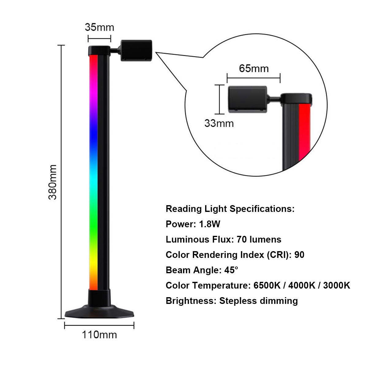 Smart Light Bar LED RGB Music  - مراجعة Desk Setup Bedroom وسعره
