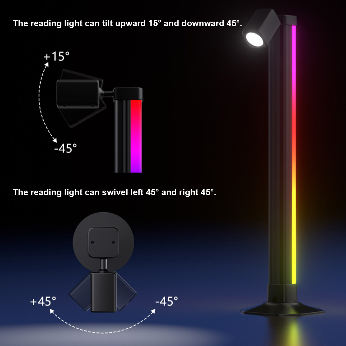 Smart Light Bar LED RGB Music  - مراجعة Desk Setup Bedroom وسعره