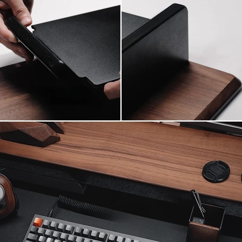 Solid Walnut Monitor Stand-Erg - مراجعة Desk Setup Workspace وسعره