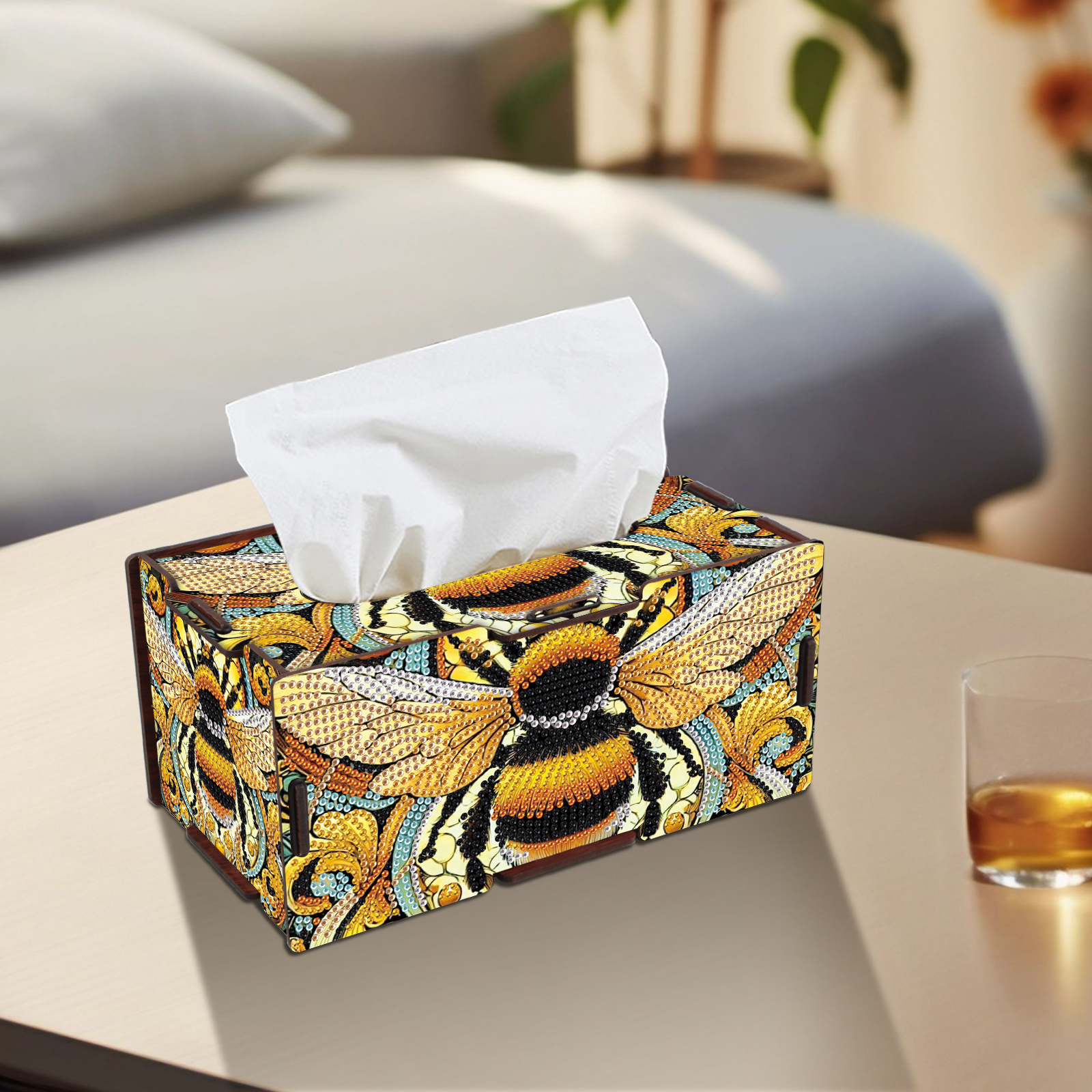 Diamond Art Painting Tissue Bo - مراجعة Desk Setup Modern وسعره